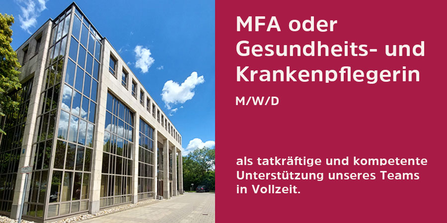 Stellenangebot - MFA / Gesundheits- und Krankenpflegerin